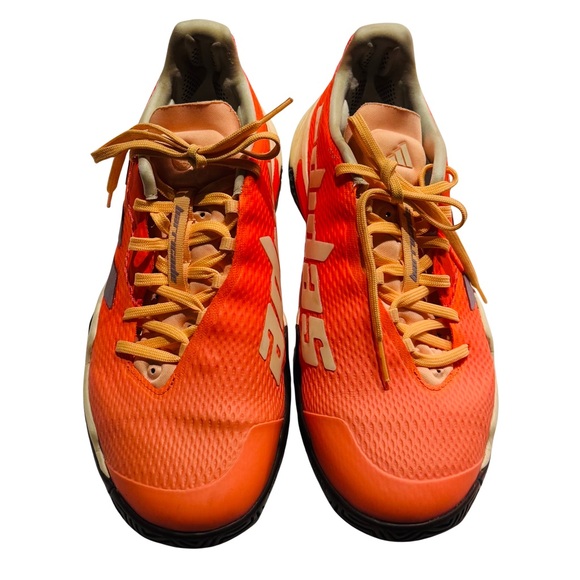 Adidas Adizero Ubersonic Tennis Shoes Orange Women’s 9 - Picture 2 of 10